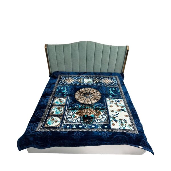 Triveni - Double Bed Single Ply - New Blue