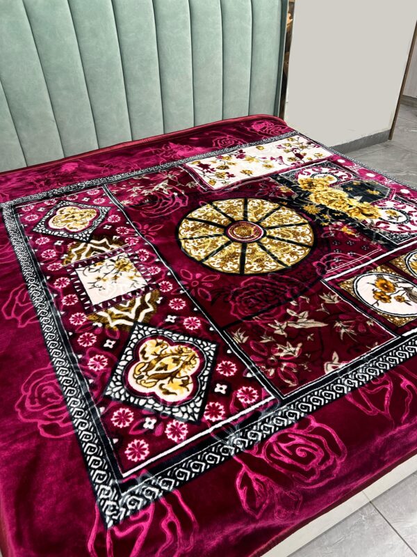 Denmark - Double Bed Single Ply - New Maroon