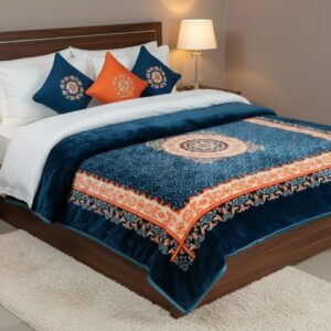 Double Bed - 1400 gm - Navy Blue