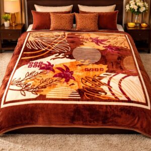 Double Bed - 1400 gm - Brown