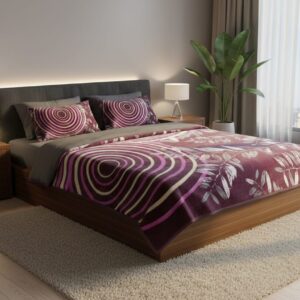Double Bed - 1400 gm - Purple Circle