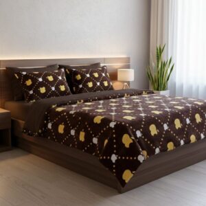 Double Bed - 1400 gm - Brown Apple