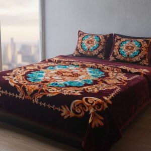 Double Bed - 1400 gm - Purple Circle