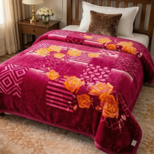 Pacific - Single Bed Single Ply - Pink-Yellow-Flower