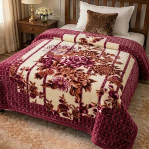 Pacific - Single Bed Single Ply - Cream-Purple