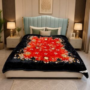 Alpha - Black-Red-Flower