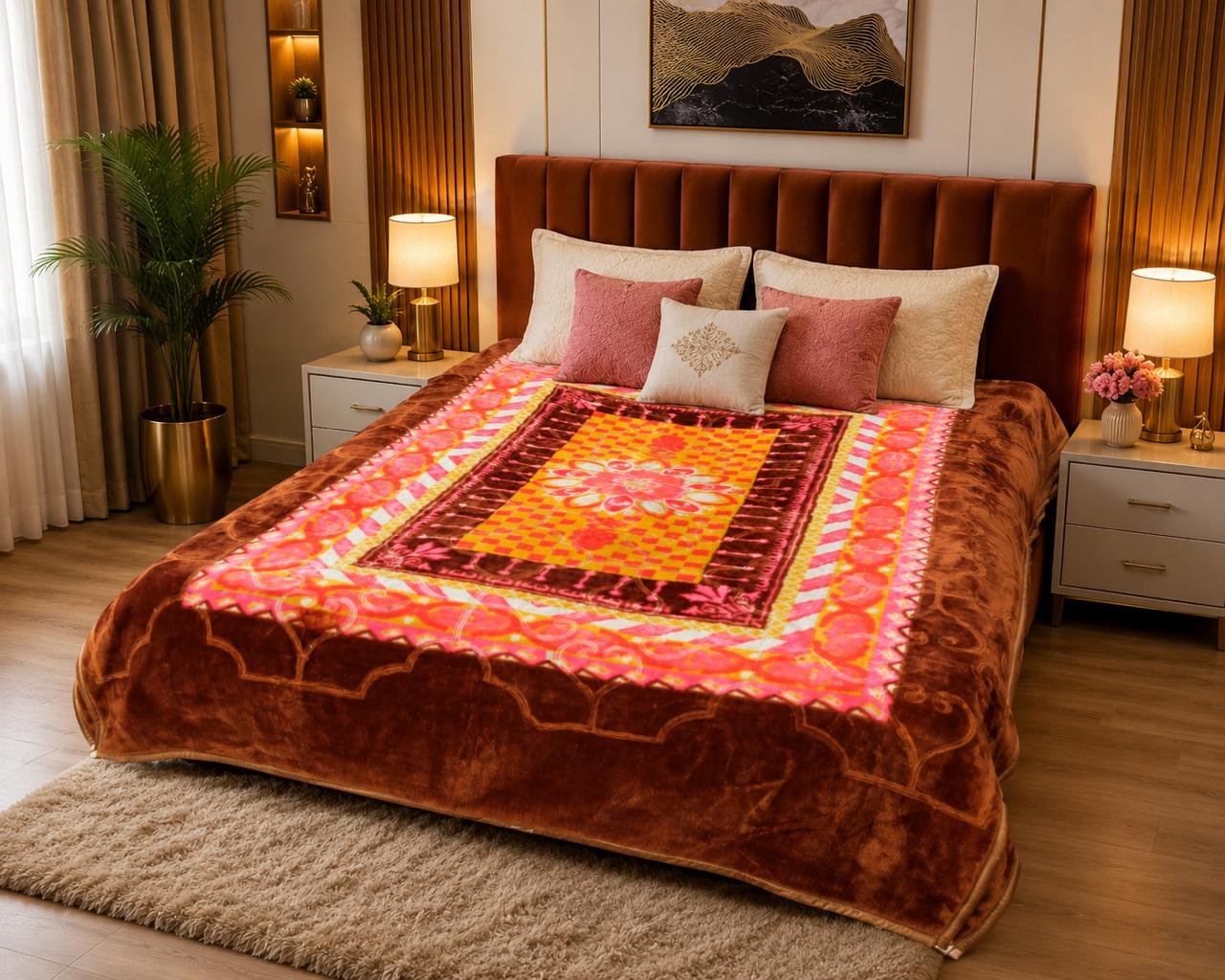 Ruby - Single Bed Double Ply - Brown