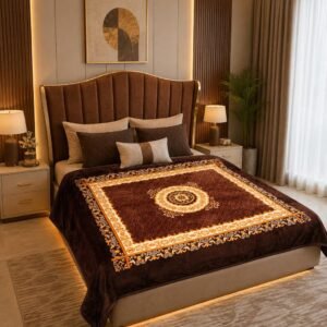 Double Bed - 1300 gm - Brown