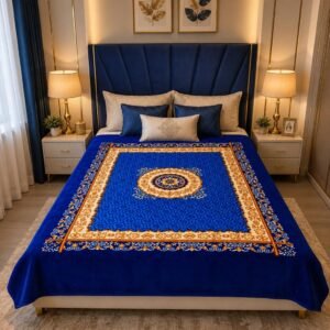 Double Bed - 1300 gm - Blue Rectangle